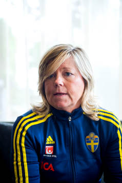 Sveriges landslagschef Marika Domanski Lyfors