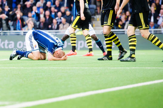 Djurgårdens Fredrik Stenman deppar