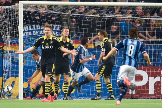 under fotbollsmatchen i Allsvenskan mellan Djurgården och