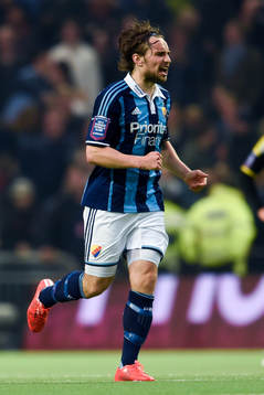 Djurgårdens Kevin Walker jublar