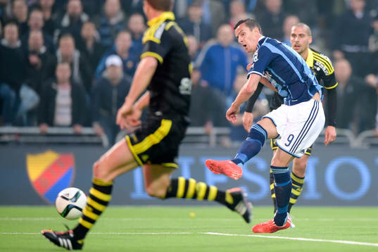 Djurgårdens Haris Radetinac skjuter