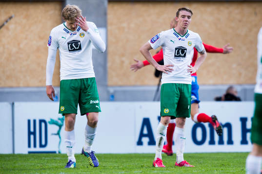 Hammarbys Lars Saetra och Birkir Már Saevarsson