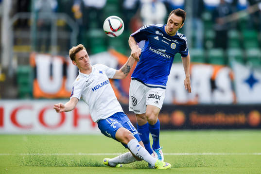 Norrköpings Linus Wahlqvist och Sundsvalls Adam Chennoufi