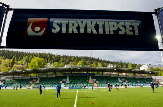 En skylt med Stryktipset