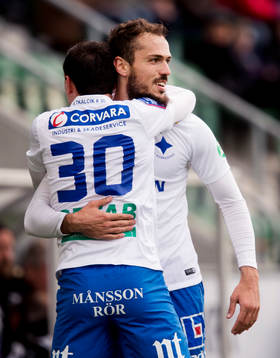 Norrköpings Emir Kujovic jublar