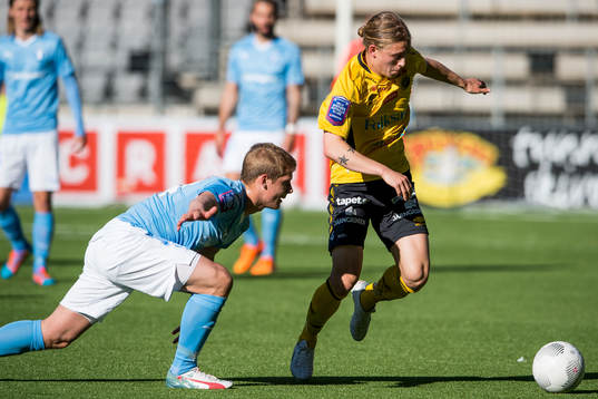 Elfsborgs Anton Andreasson och Malmö FFs Erik Andersson