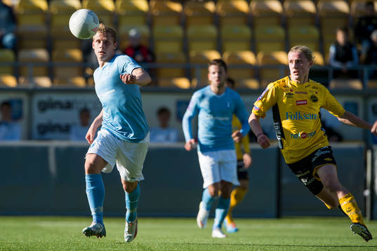 Malmö FFs Erik Andersson och Elfsborgs Viktor Götesson