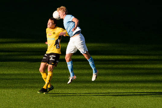 Malmö FFs Franz Brorsson och Elfsborgs Viktor Prodell