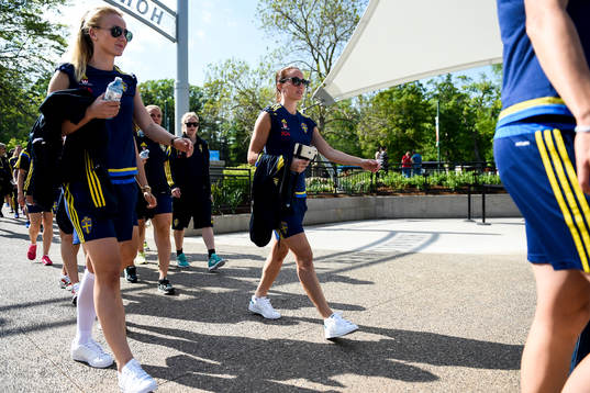 Sveriges Emma Lund och Kosovare Asllani
