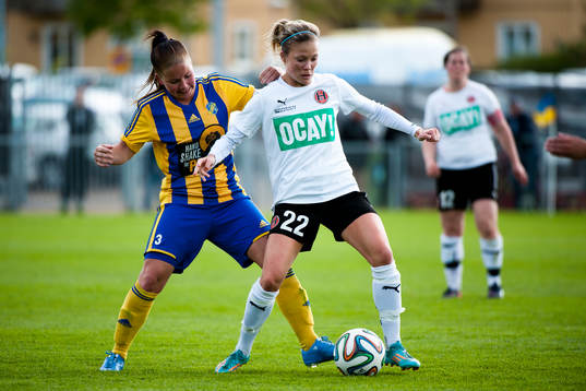 Hittarps Mathilda Härner och Eskilsminnes Sandra Wuopio