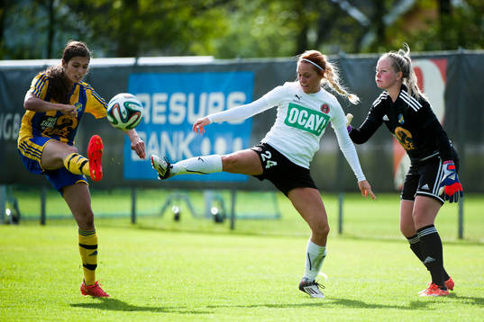 Eskilsminnes Tijana Nikolic och Hittarps Frida Jörliden