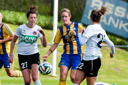 Hittarps Lina Larsson och Eskilsminnes Maja Olofsson