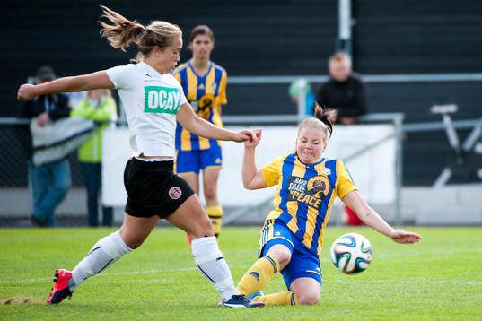 Hittarps Marielle Karlsson och Eskilsminnes Sandra Wuopio