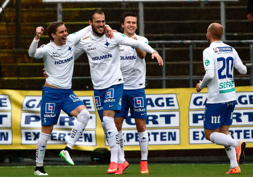 Norrköpings Christoffer Nyman, Emir Kujovic och Arnór