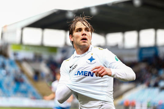 Norrköpings Christoffer Nyman jublar