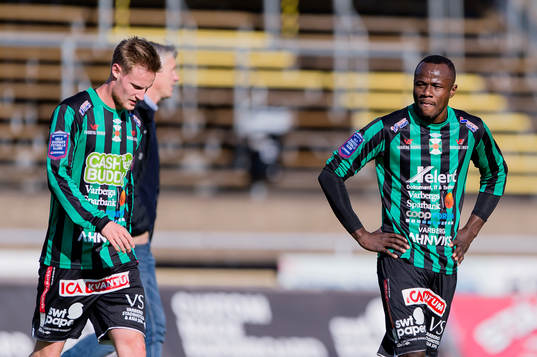 Varbergs Pär Asp och Nsima Peter deppar