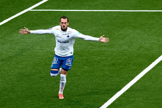 Norrköpings Emir Kujovic jublar