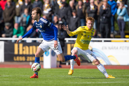 En Sundsvalls spelare och Falkenbergs Dan Keat