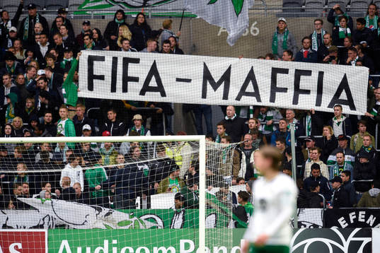 Hammarbys klack visar sitt missnöje med FIFA-valet