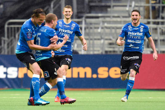 Halmstads Christoffer Andersson jublar