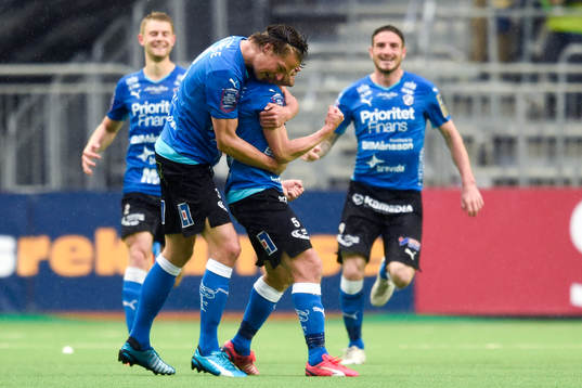 Halmstads Christoffer Andersson jublar