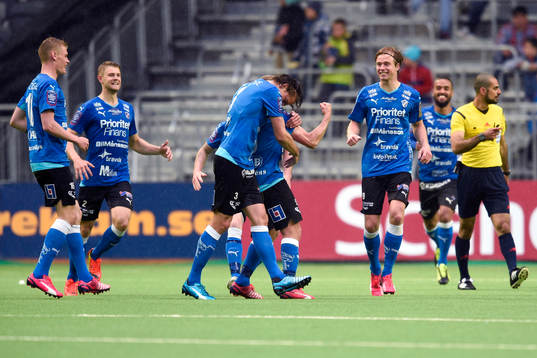 Halmstads Christoffer Andersson jublar