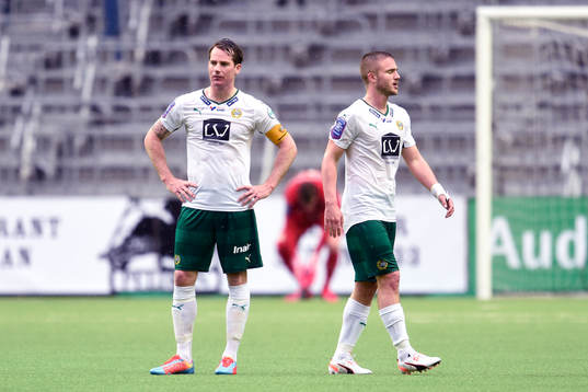 Hammarbys Johan Persson och Mats Solheim deppar