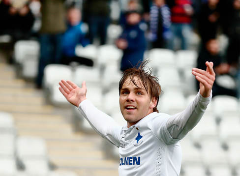 Norrköpings Christoffer Nyman jublar