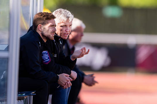 Varbergs ass tränare Igor Krulj och tränare Jörgen