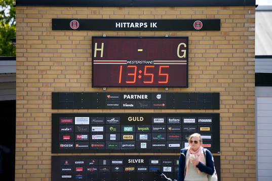 Fotboll Division 3, Hittarps IK-Vejby IF. Matchklockan