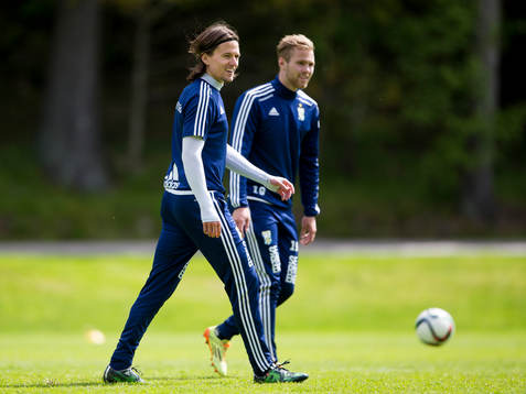 IFK Göteborgs Lasse Vibe och Gustav Engvall