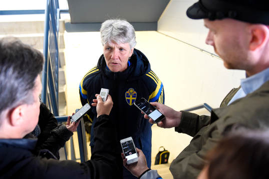 Sveriges Förbundskapten Pia Sundhage