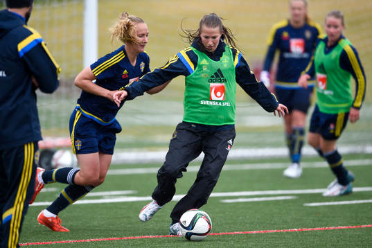 Sveriges Emma Lund och Emma Berglund