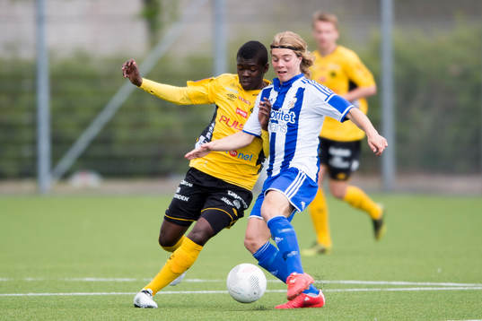IFK Göteborgs Victor Olofsson och Elfsborgs Chris Makindu