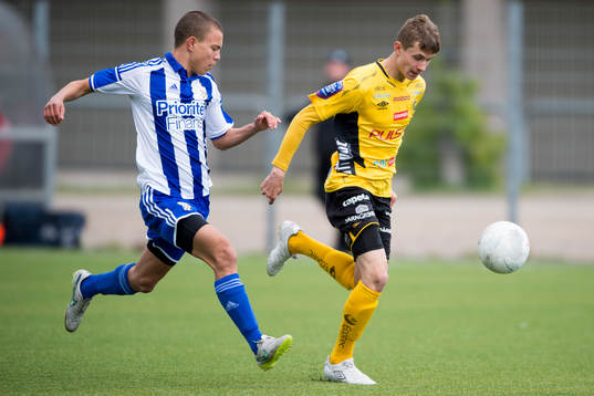 Elfsborgs Filip Varenhed och IFK Göteborgs Sebastian Flohr