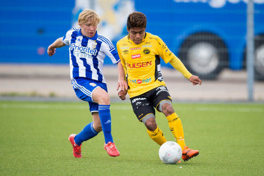 Elfsborgs David Andersson och IFK Göteborgs Edvin Dahlqvist
