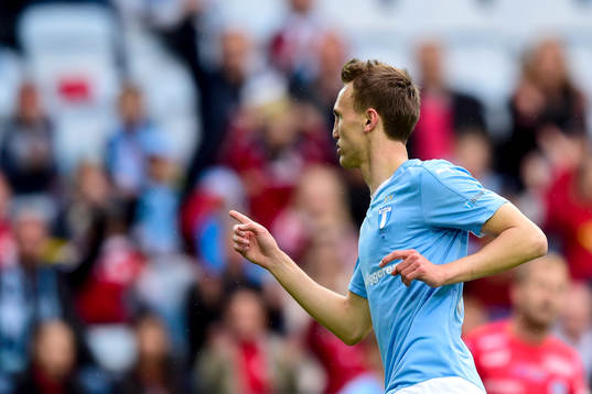 Malmö FFs Magnus Wolff Eikrem jublar