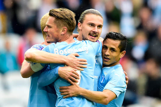Malmö FFs Erik Johansson jublar