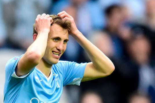 Malmö FFs Magnus Wolff Eikrem deppar