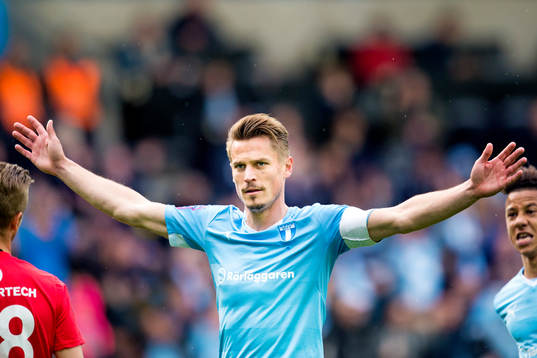 Malmö FFs Markus Rosenberg jublar