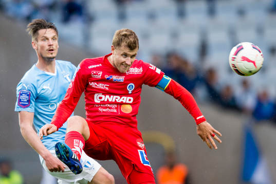 Åtvidabergs Daniel Hallingström och Malmö FFs Markus