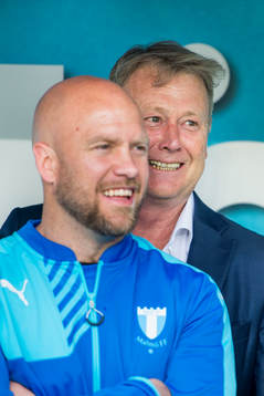 Malmö FFs assisterande tränare Olof Persson och tränare