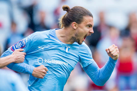 Malmö FFs Erik Johansson jublar