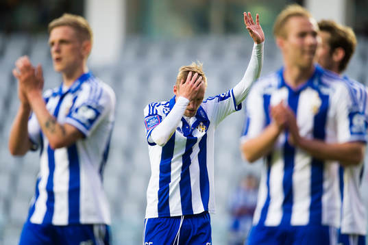 IFK Göteborgs Sebastian Eriksson deppar