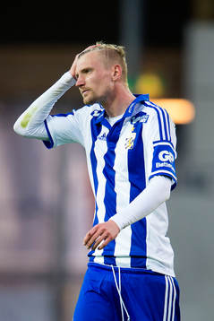 IFK Göteborgs Sebastian Eriksson deppar