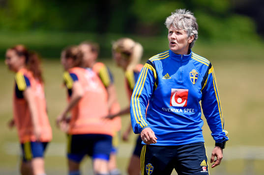 Sveriges Förbundskapten Pia Sundhage