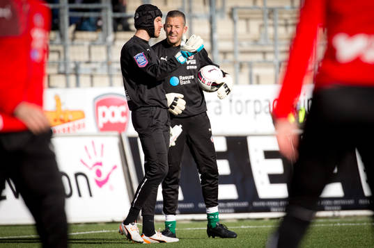 Helsingborgs målvakt Matt Pyzdrowski gör sin första