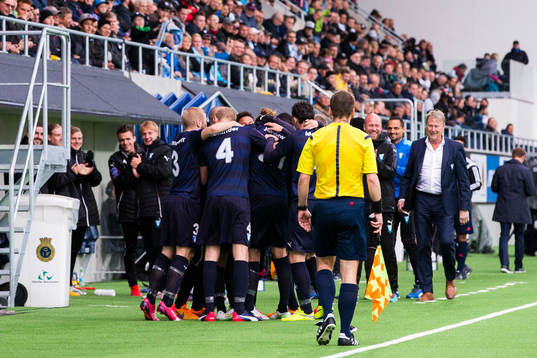 Malmö FFs spelare jublar