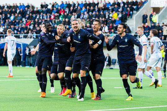 Malmö FFs Erik Johansson jublar