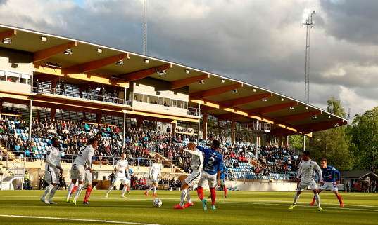 Stora läktaren på Kopparvallen